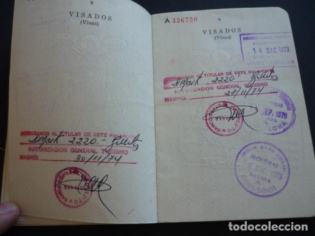 Documentos antiguos: PASAPORTE ESPA&Ntilde;A 1972 MATRIMONIO - Foto 6