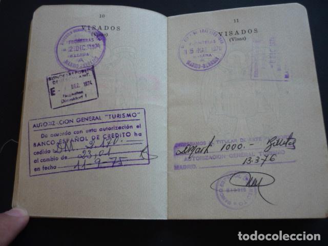 Documentos antiguos: PASAPORTE ESPA&Ntilde;A 1972 MATRIMONIO - Foto 7