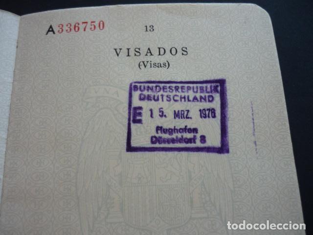 Documentos antiguos: PASAPORTE ESPA&Ntilde;A 1972 MATRIMONIO - Foto 8