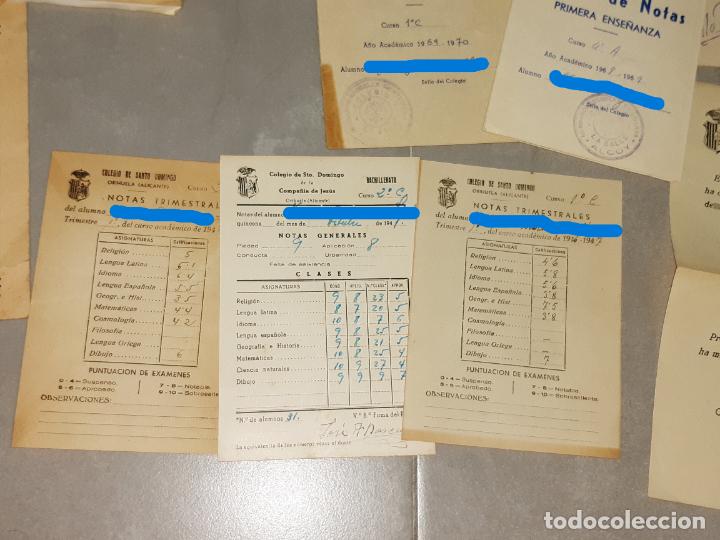Documentos antiguos: Documentos escuela. Boletines calificaciones. Diversas &eacute;pocas - Foto 4