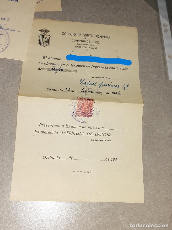 Documentos antiguos: Documentos escuela. Boletines calificaciones. Diversas &eacute;pocas - Foto 5