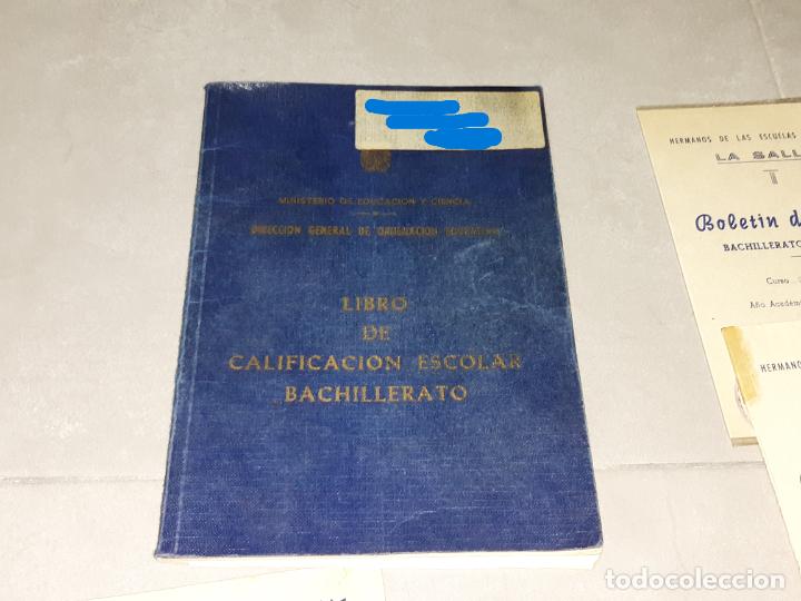 Documentos antiguos: Documentos escuela. Boletines calificaciones. Diversas &eacute;pocas - Foto 6