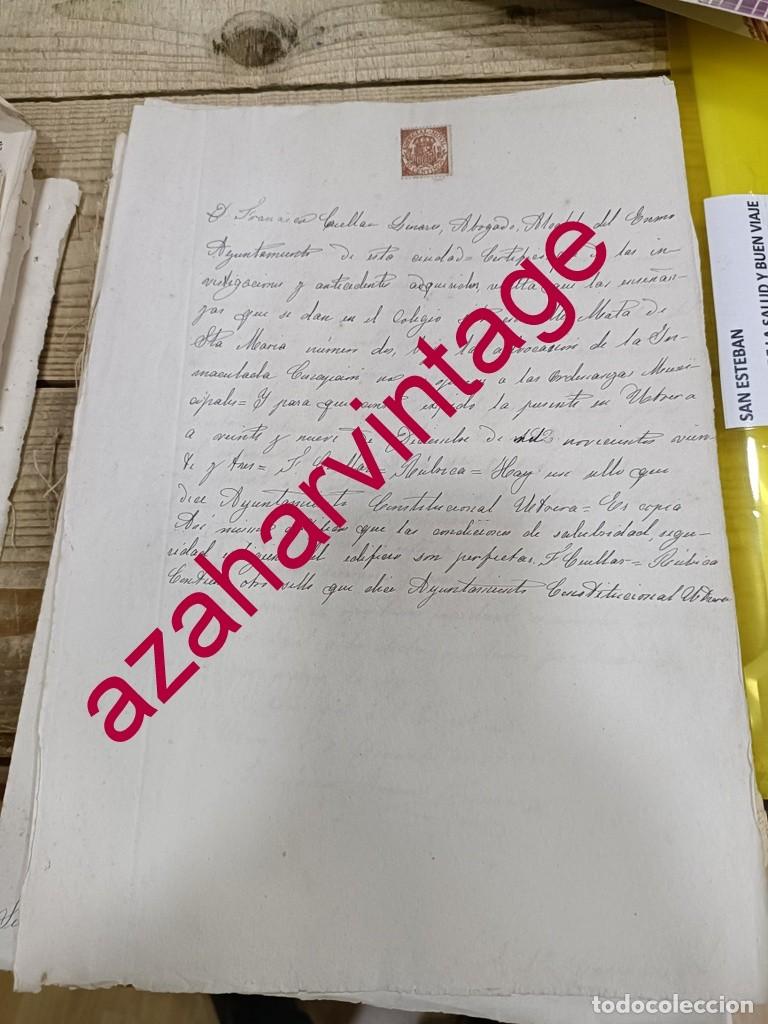 Documentos antiguos: UTRERA, 1923, CERTIFICADO AYUNTAMIENTO IDONEIDAD ENSE&Ntilde;ANZAS COLEGIO INMACULADA CONCEPCION