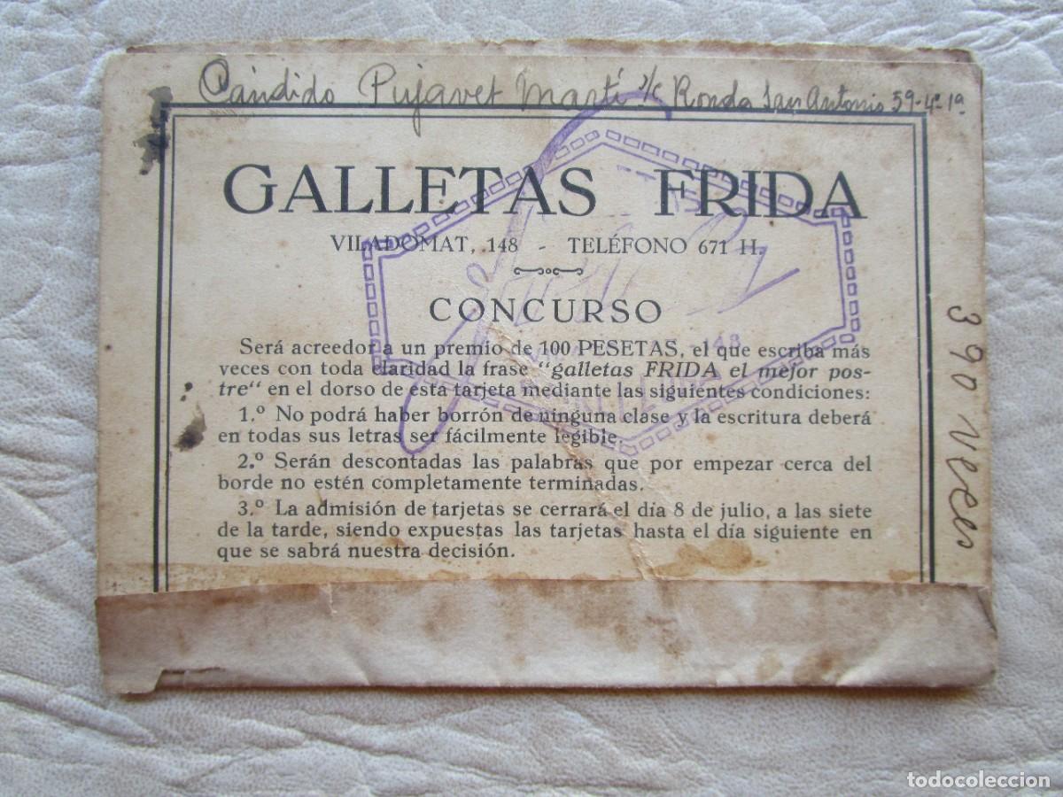 Documents Anciens: primer premio galletas frida a&ntilde;os 20 concurso escribir muy peque&ntilde;o 100 pesetas