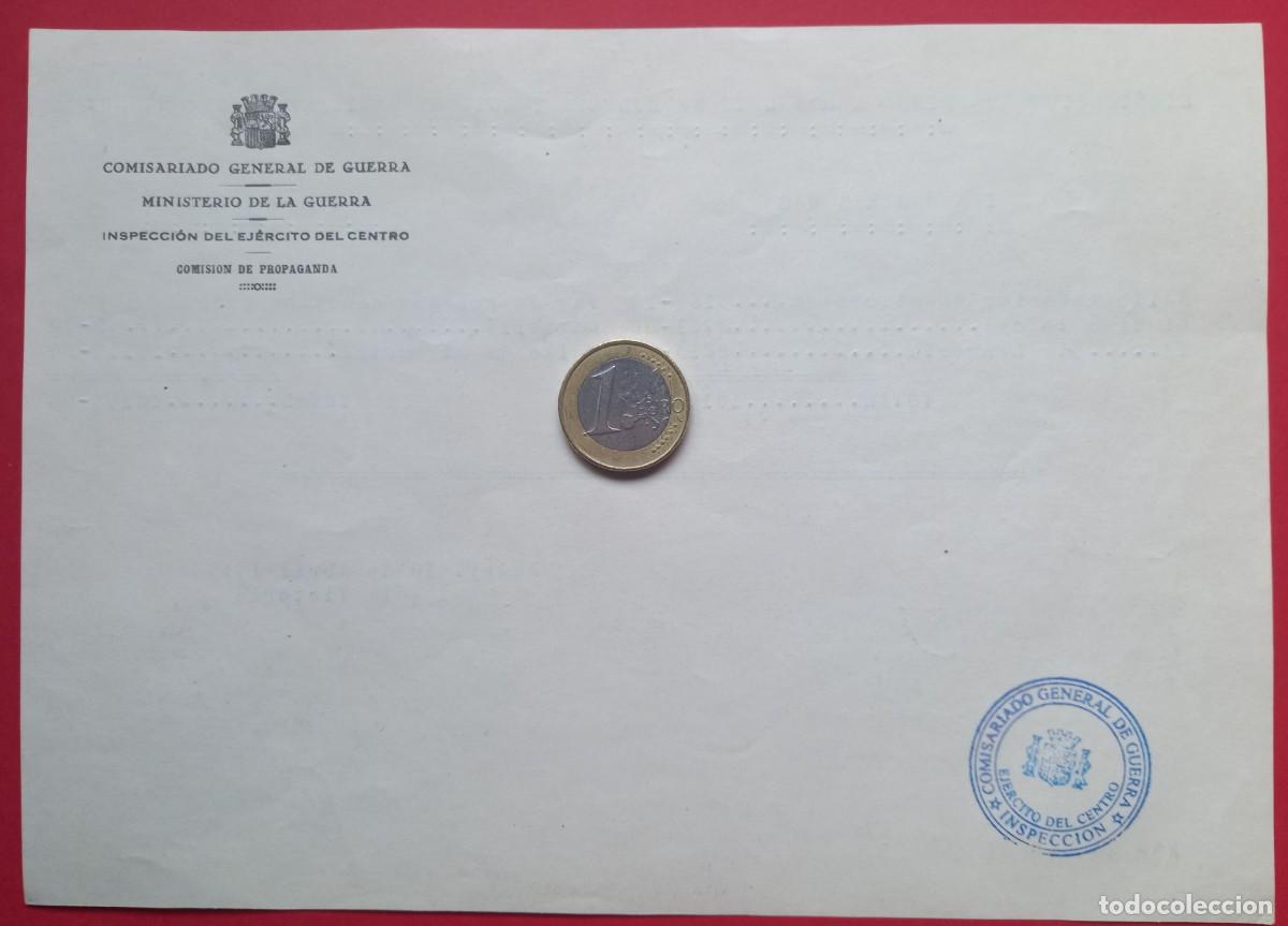 Documentos antiguos: COMISARIADO DE GUERRA - REP&Uacute;BLICA - DOCUMENTO - Foto 1