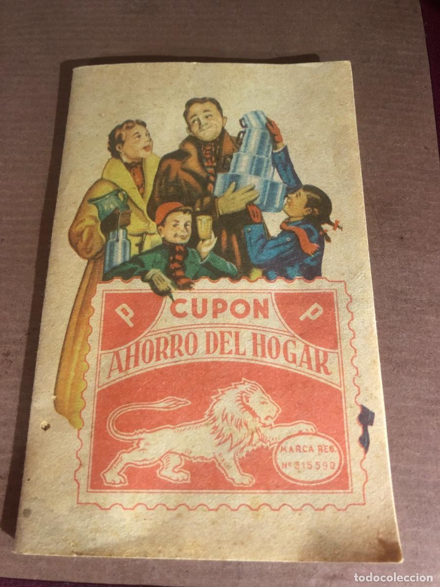 Documentos antiguos: libreta de cupones ahorro del hogar - oficina del canje Barcelona muntaner 13 tiene cupones