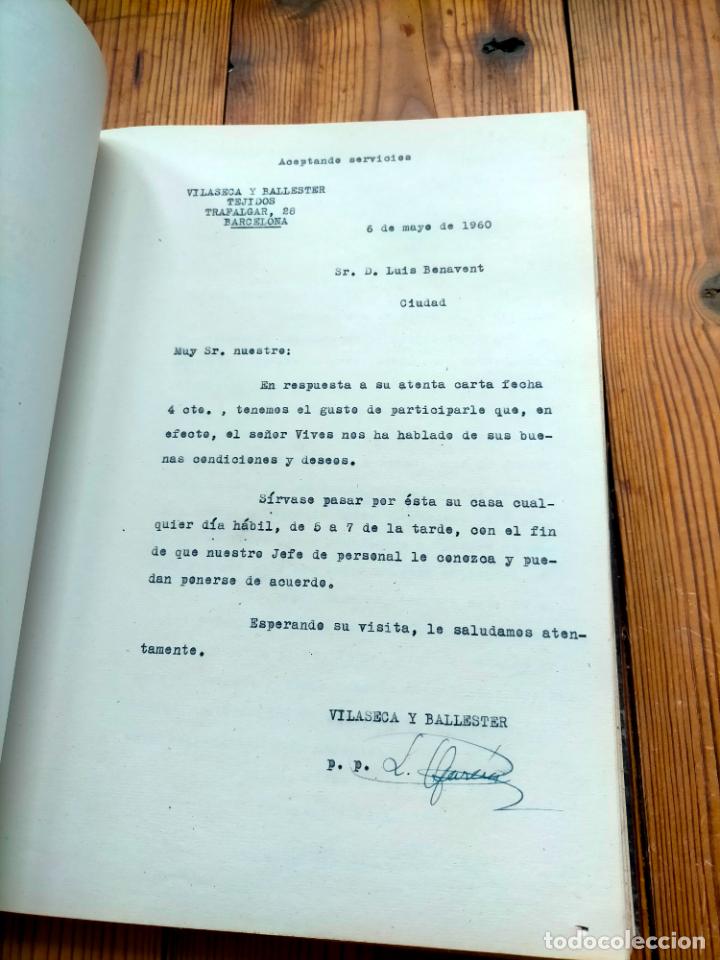 Documentos antiguos: Academia Cots ejercicios de examen correspondencia mercantil Maria Mora libreta documentos - Foto 4