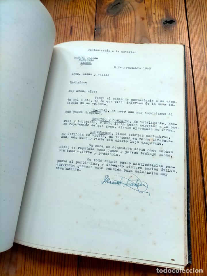 Documentos antiguos: Academia Cots ejercicios de examen correspondencia mercantil Maria Mora libreta documentos - Foto 5