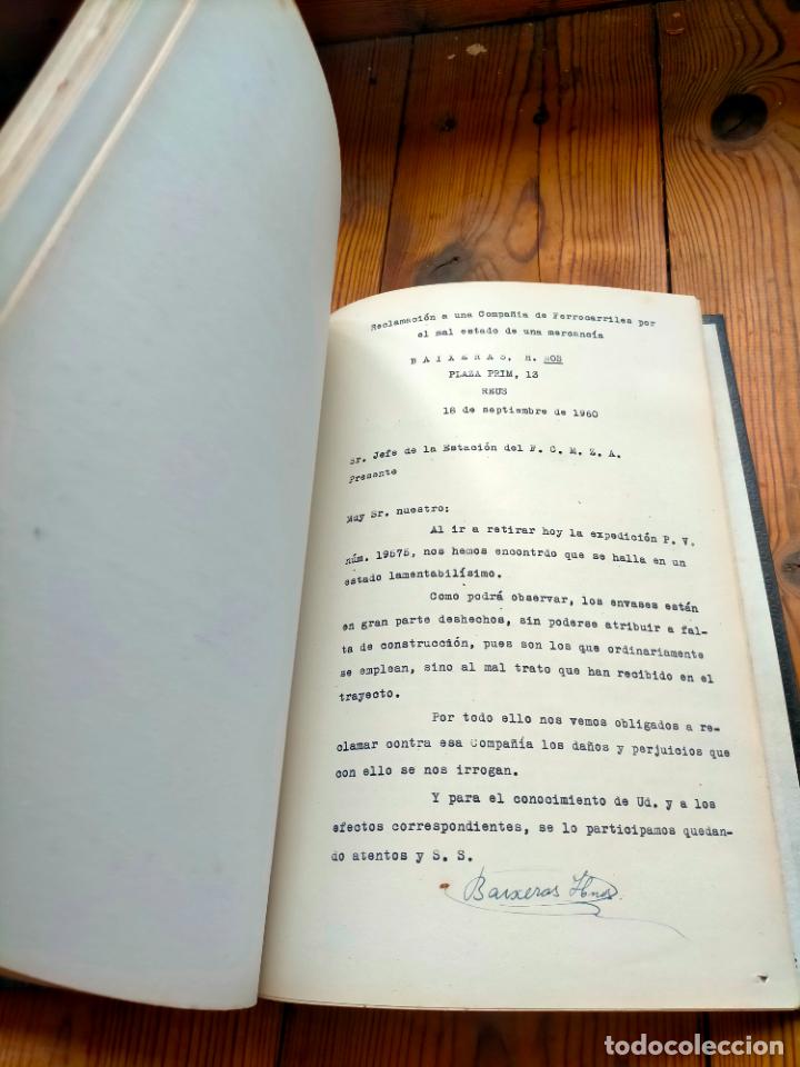 Documentos antiguos: Academia Cots ejercicios de examen correspondencia mercantil Maria Mora libreta documentos - Foto 7