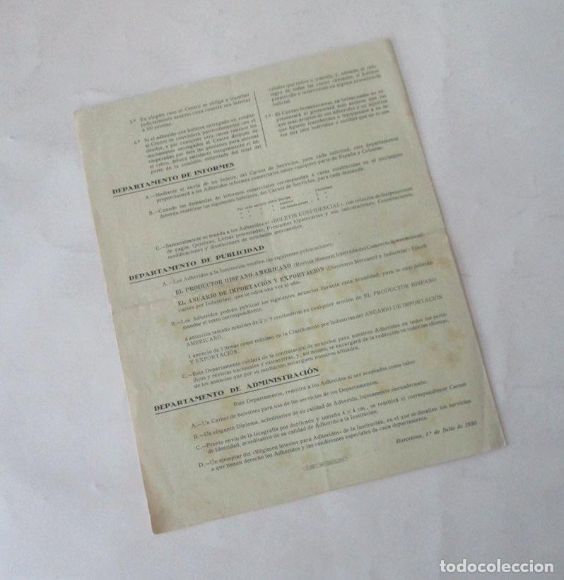 Documentos antiguos: CENTRO INTERNACIONAL DE INTERCAMBIO - A&Ntilde;O 1930 - Foto 3