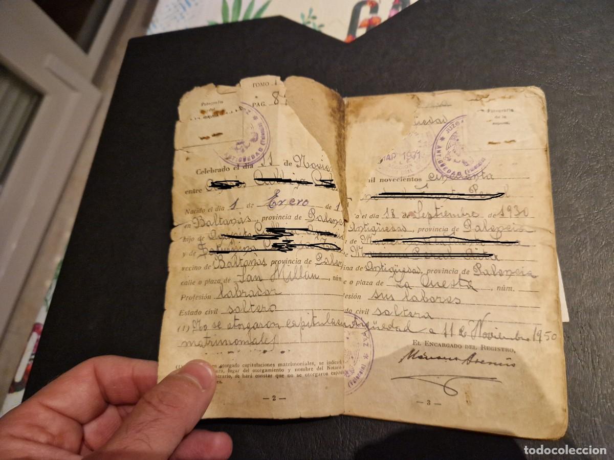 Documentos antiguos: antiguo libro de familia - Foto 4