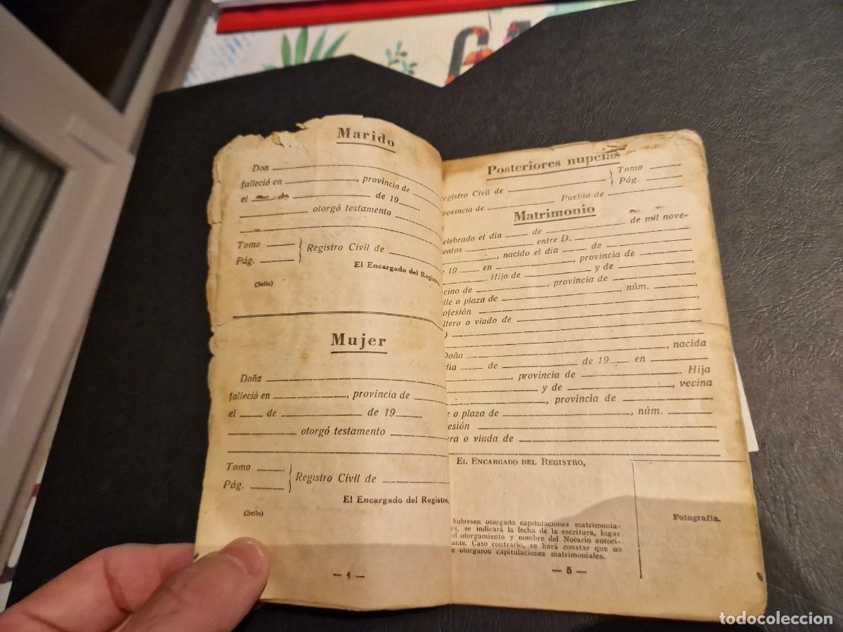 Documentos antiguos: antiguo libro de familia - Foto 5