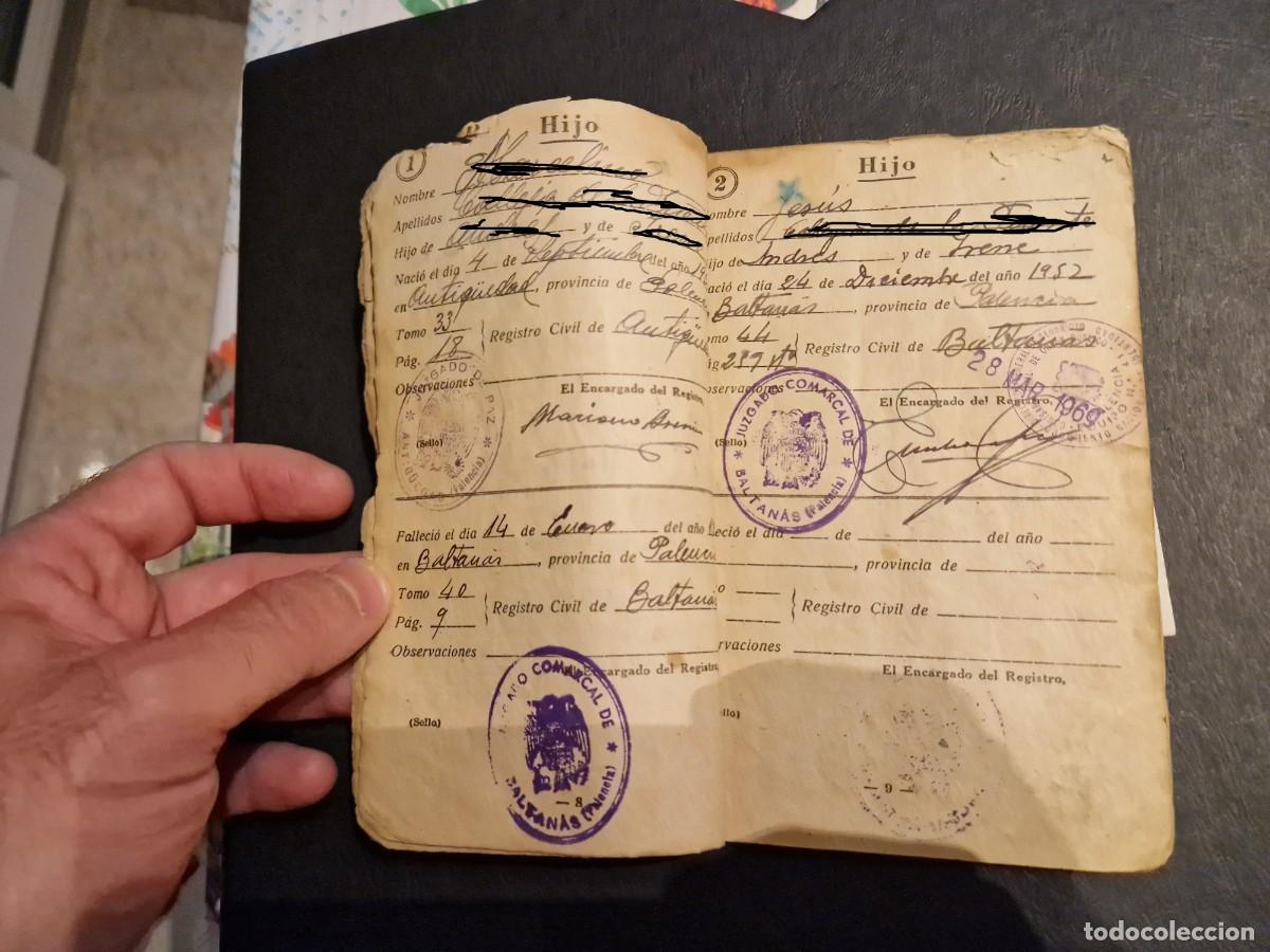 Documentos antiguos: antiguo libro de familia - Foto 6