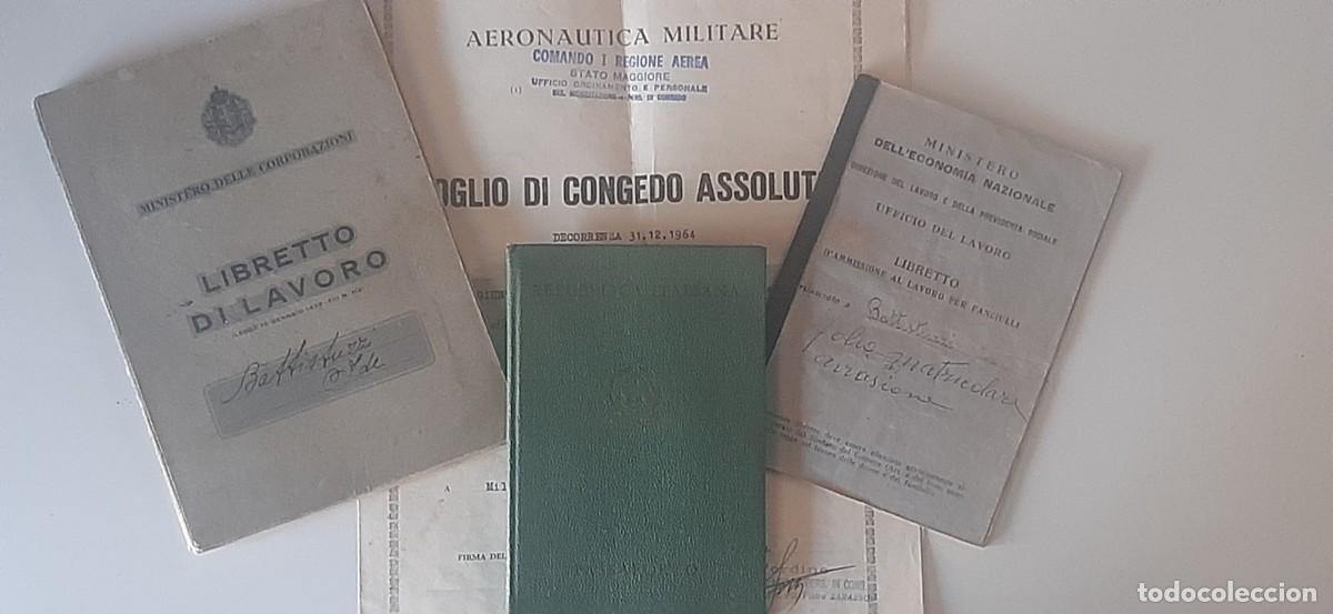Documentos antiguos: PASAPORTE de ITALIA + CONJUNTO DE DOCUMENTOS emitidos en CONEGLIANO - TREVISO - Foto 1