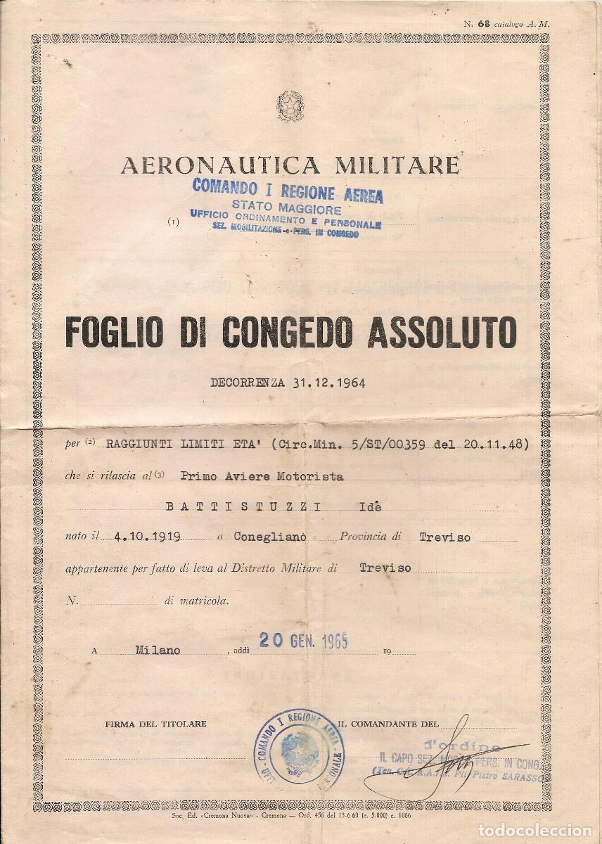Documentos antiguos: PASAPORTE de ITALIA + CONJUNTO DE DOCUMENTOS emitidos en CONEGLIANO - TREVISO - Foto 16
