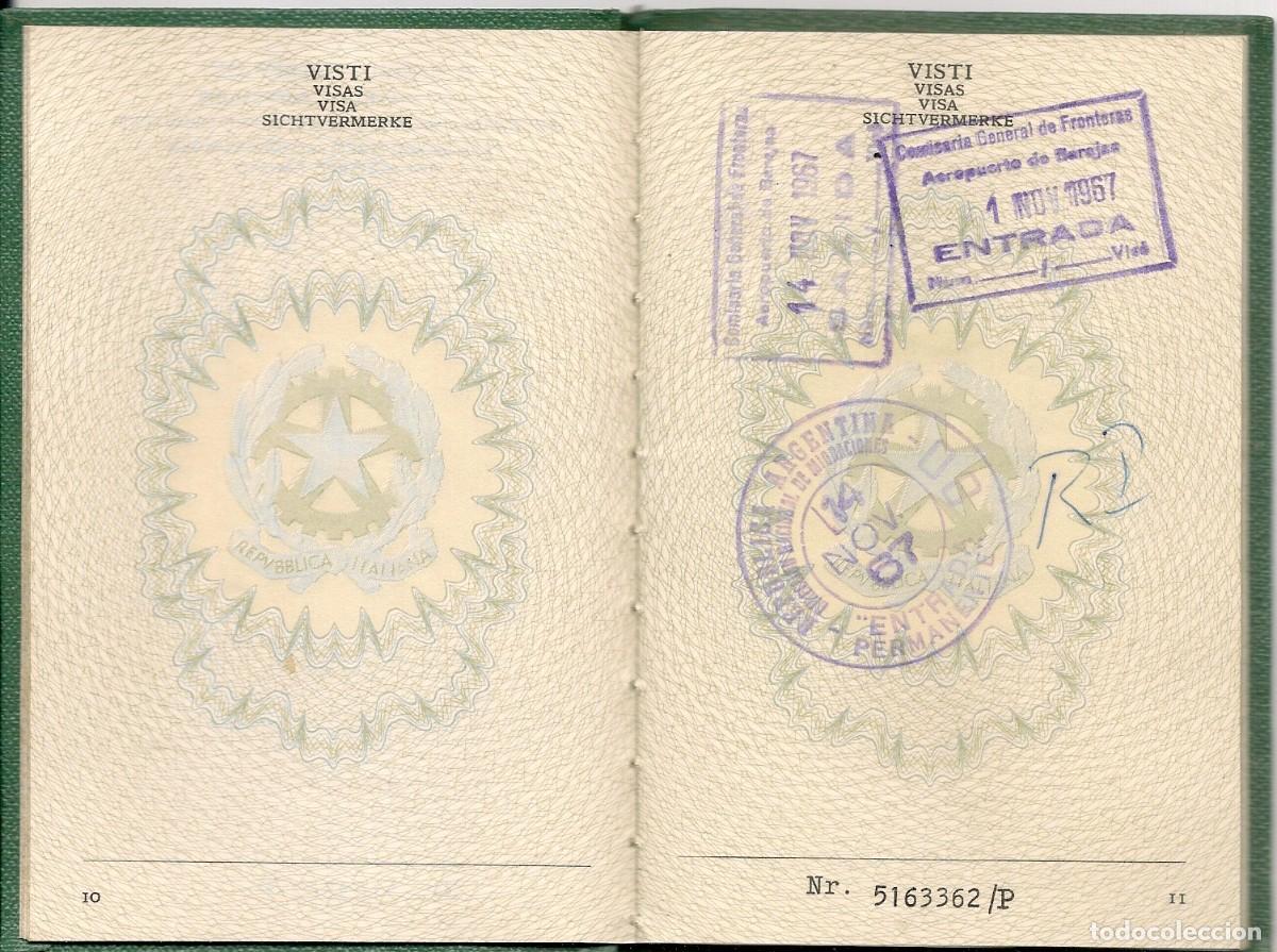 Documentos antiguos: PASAPORTE de ITALIA + CONJUNTO DE DOCUMENTOS emitidos en CONEGLIANO - TREVISO - Foto 21