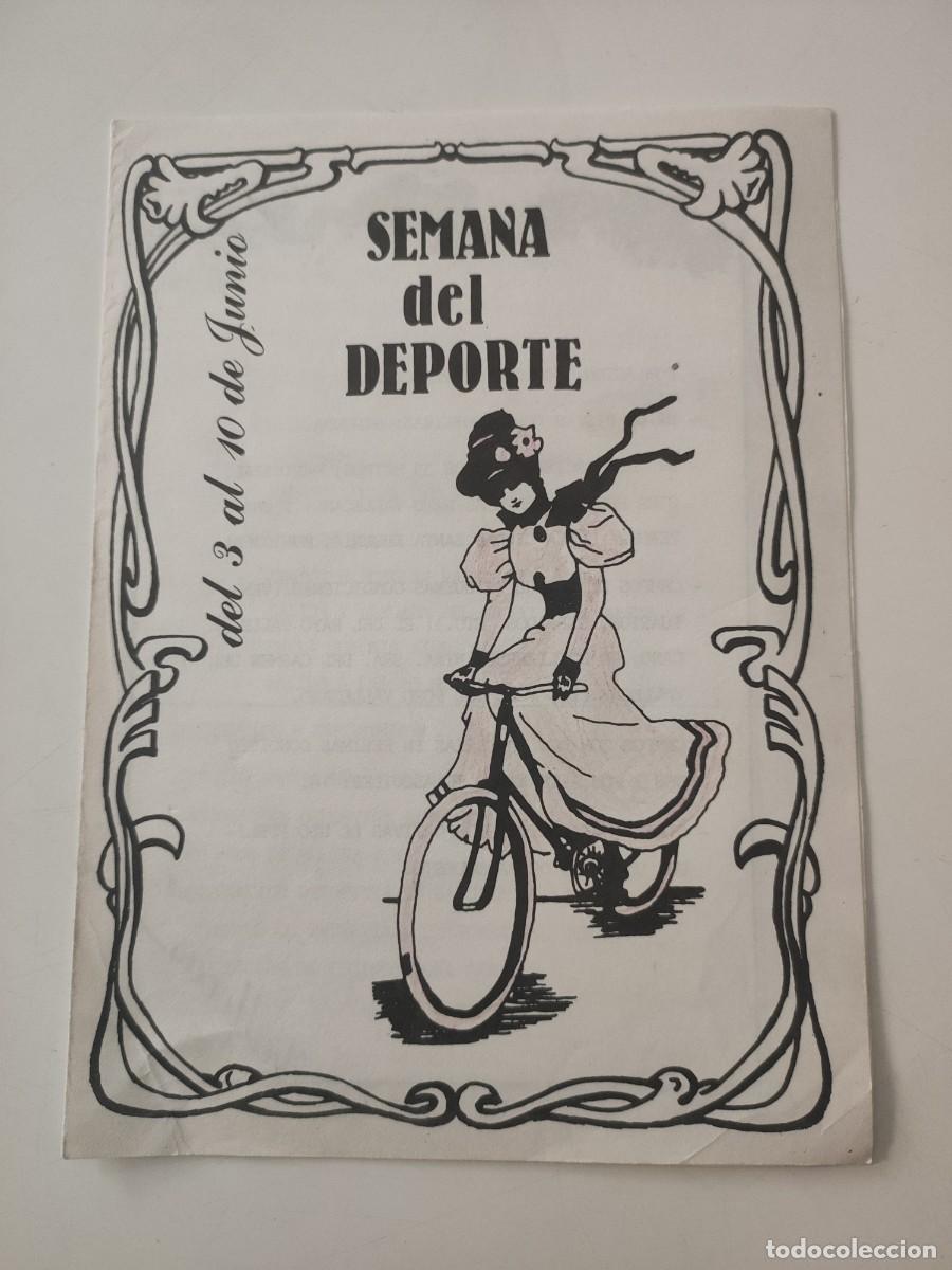 Documentos antiguos: Documento pol&iacute;tico: Semana del deporte. Vallecas. - Foto 1