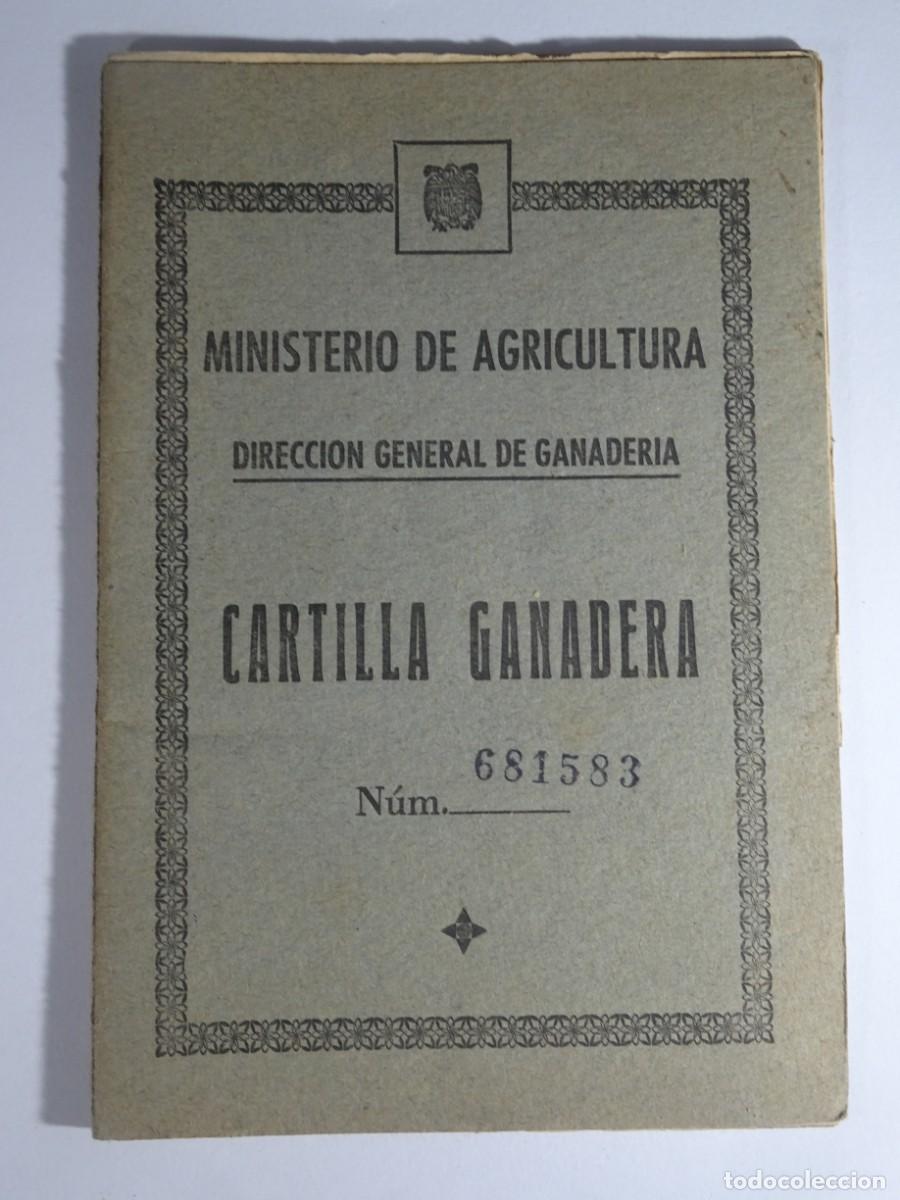 Documentos antiguos: CARTILLA GANADERA MINISTERIO DE AGRICULTURA 1956, SANTA PERP&Eacute;TUA DE LA MOGUDA, BARCELONA, VER FOTOS