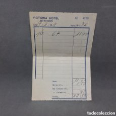 Documentos antiguos: CUENTA. TIQUET, FACTURA. VICTORIA HOTEL RESTAURANTE. AÑO 1964