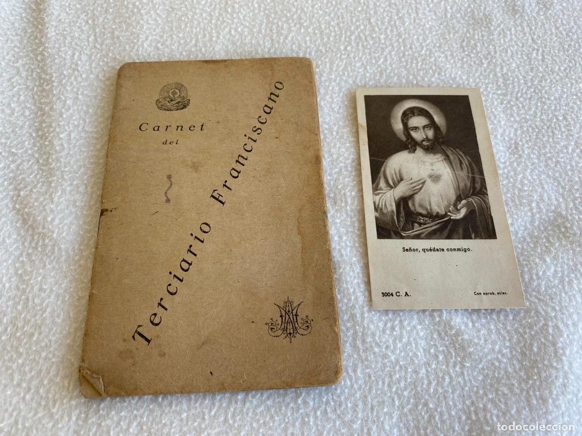 Documentos antiguos: CARNET TERCIARIO FRANCISCANO - 1950