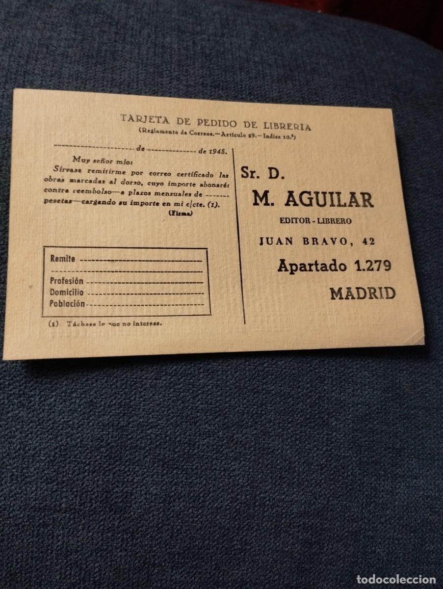 Documentos antiguos: Tarjeta de pedido de librer&iacute;a de 1945 - Foto 1