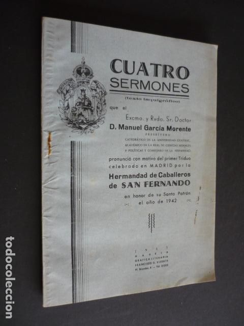 Documents Anciens: HERMANDAD DE CABALLEROS DE SAN FERNANDO MADRID 1943 SERMONES