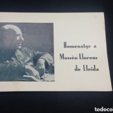 Documentos antiguos: LLEIDA 1976. DIPTICO HOMENAJE MOSSÈN LLORENS