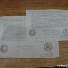 Documentos antiguos: LOTE DE 2 BULOS SUMARIO GENERAL CRUZADA Y INDULTO LEY AYUNO CLASE 4 1963