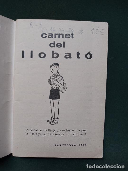Documentos antiguos: Carnet de Llobat&oacute; - Barcelona 1962 - Foto 2