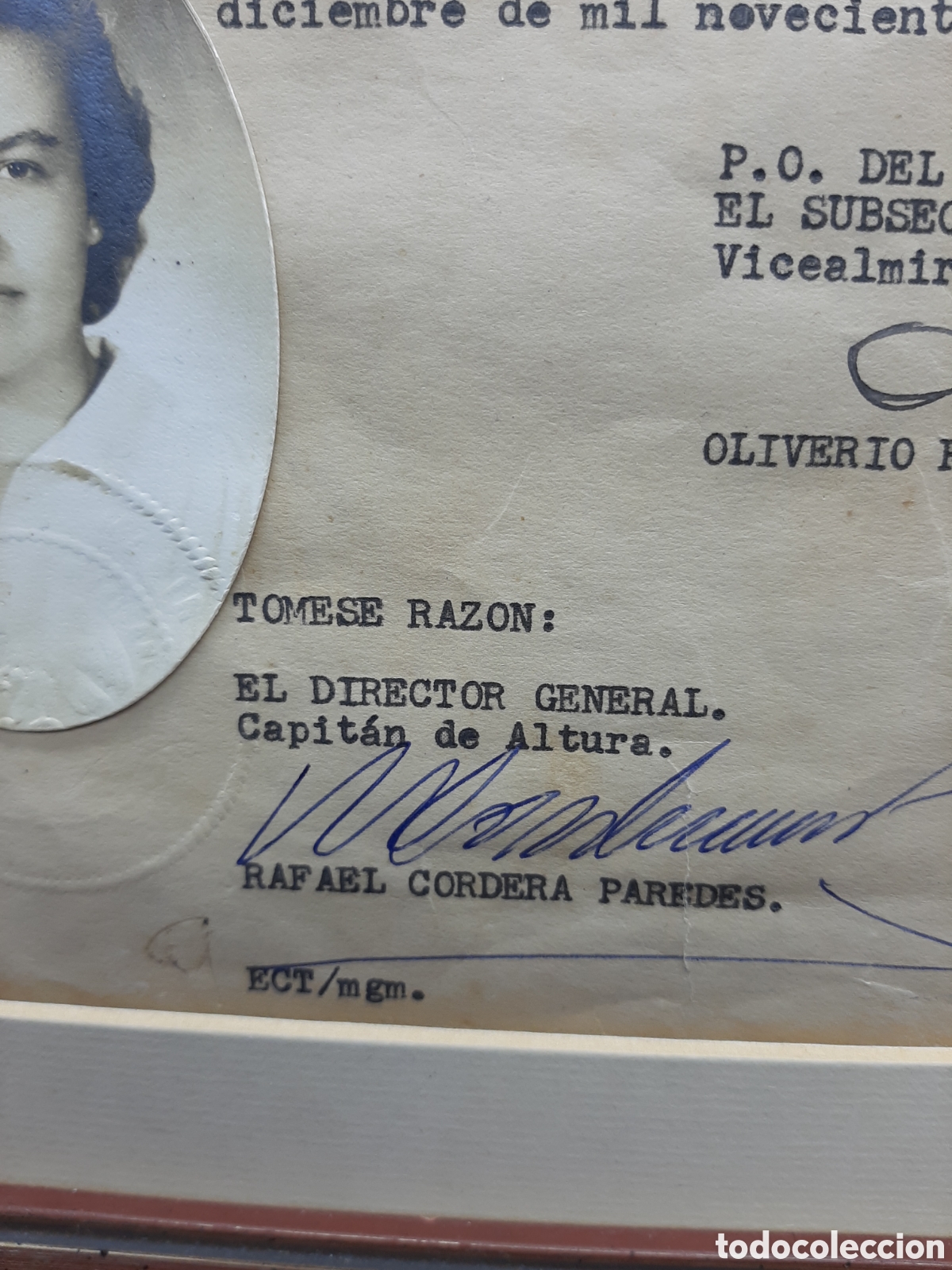 Documentos antiguos: T&iacute;tulo de Patr&oacute;n de Yate de 1940, M&eacute;xico. - Foto 5