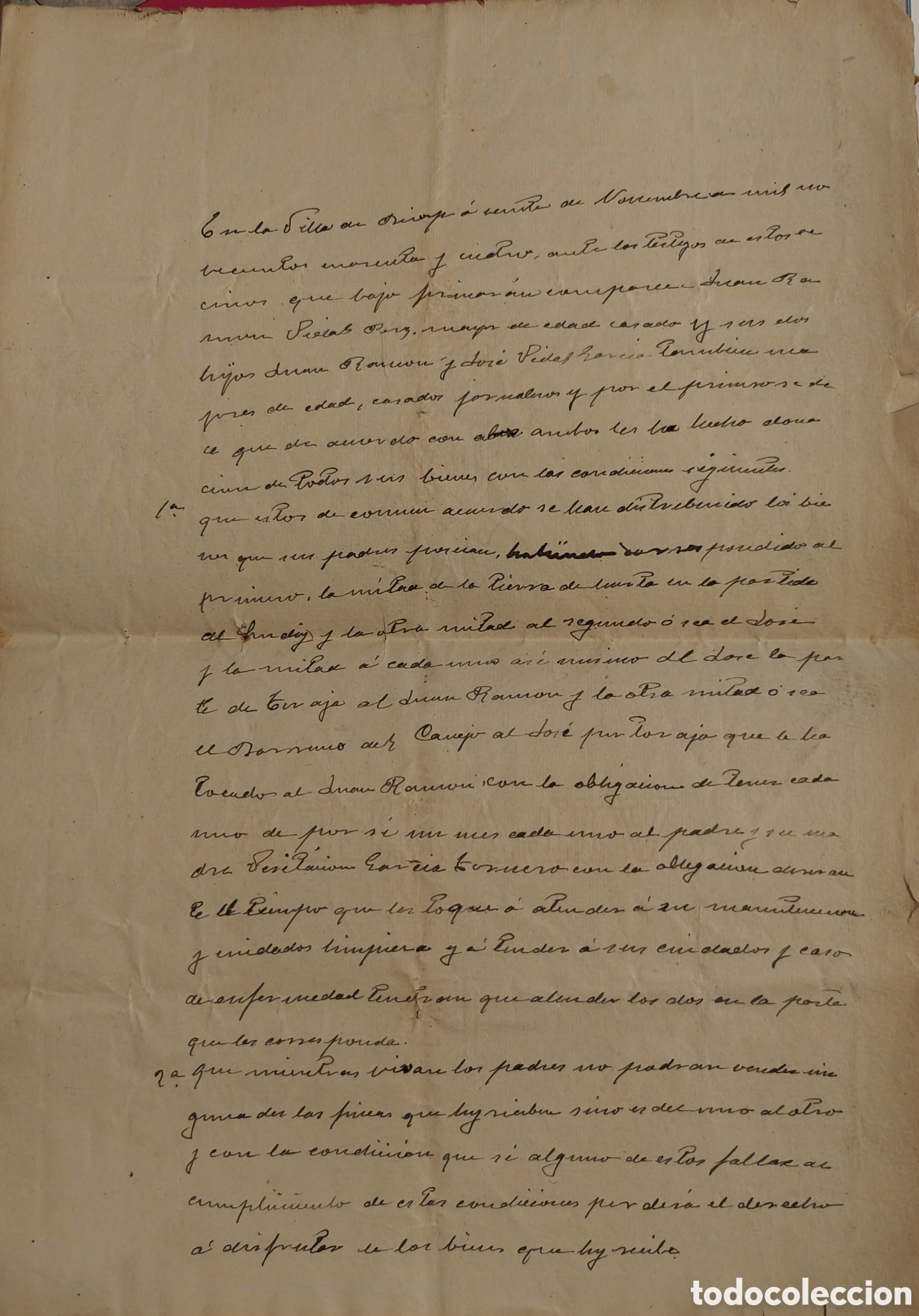Documentos antiguos: :::: BT09 - DOCUMENTO MANUSCRITO - Foto 1