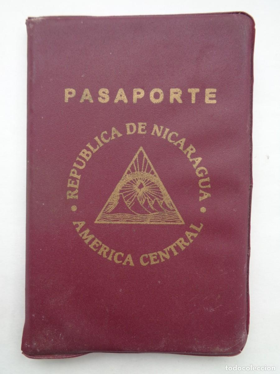 Documentos antiguos: ANTIGUA FUNDA PARA EL PASAPORTE DE LA REPUBLICA DE NICARAGUA , AMERICA CENTRAL