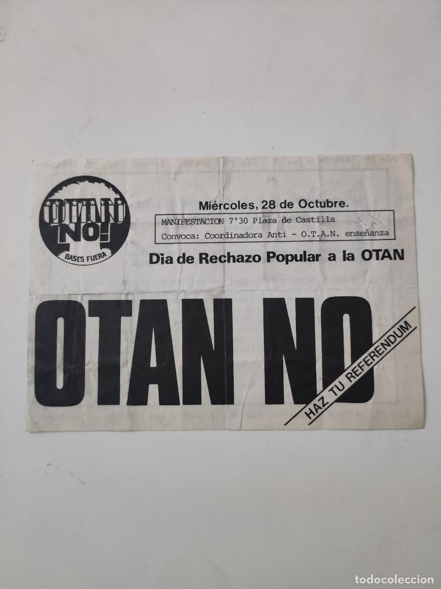 Documentos antiguos: Panfleto OTAN No - Foto 1