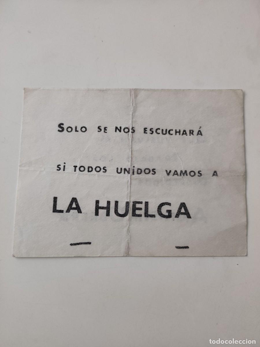 Documentos antiguos: Panfleto Amnist&iacute;a Obrera. A&ntilde;os 80 - Foto 2