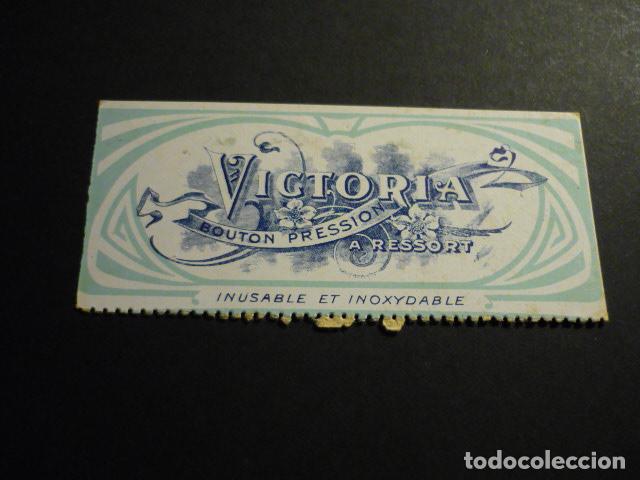 Documentos antiguos: BOTONES A PRESION VICTORIA PUBLICIDAD