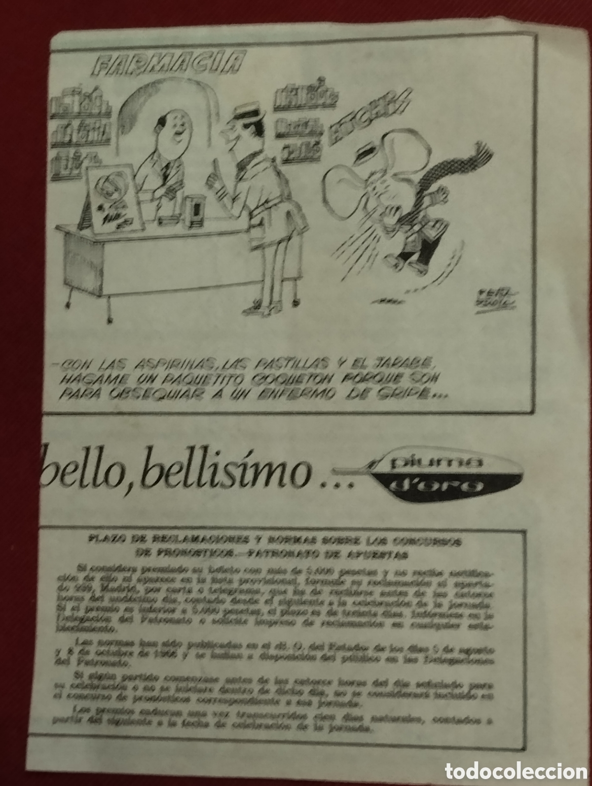 Documentos antiguos: RESGUARDO DE QUINIELA - JORNADA 2 - 1967 - Foto 2