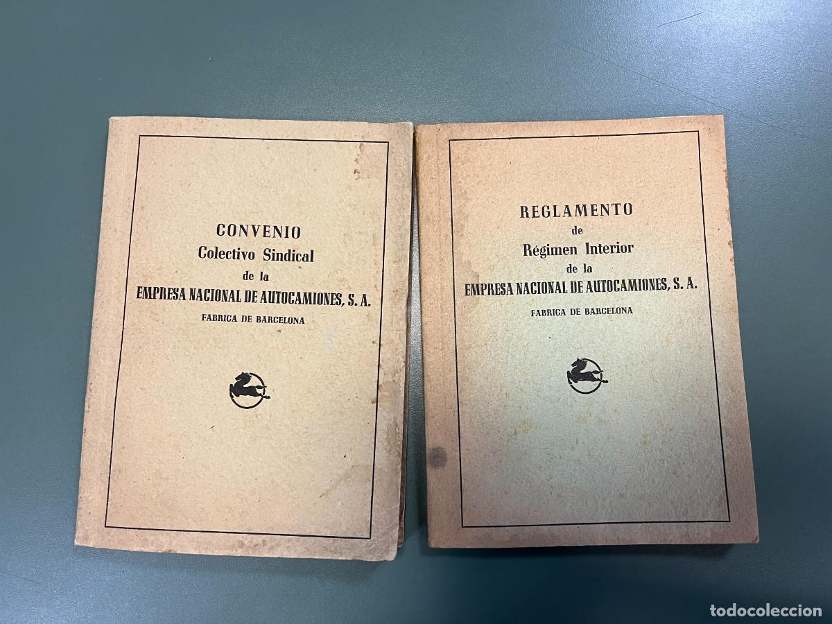 Documentos antiguos: Pegaso, Reglamento de regimen interior y Convenio sindical 1959 - Foto 1