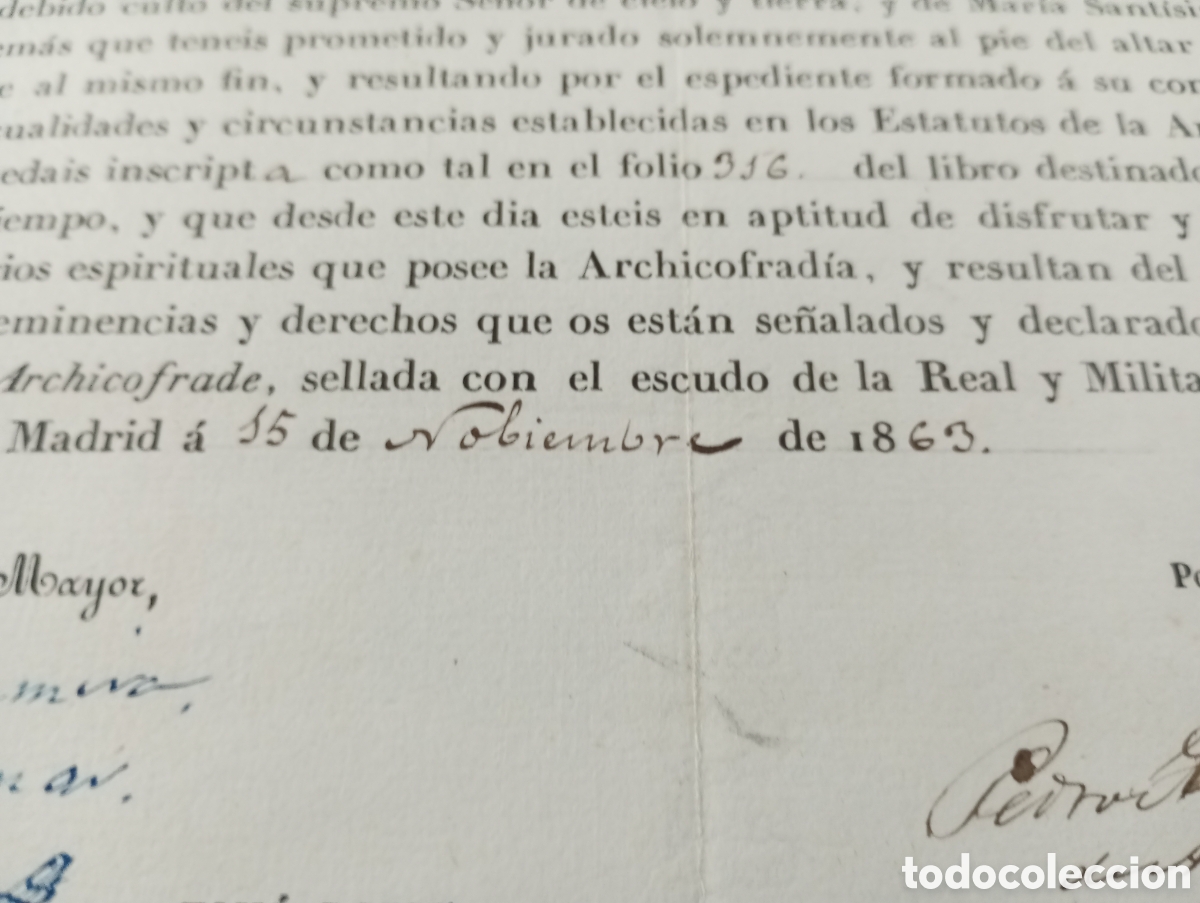 Documentos antiguos: Real Cofrad&iacute;a de Mar&iacute;a de las Mercedes - Foto 4