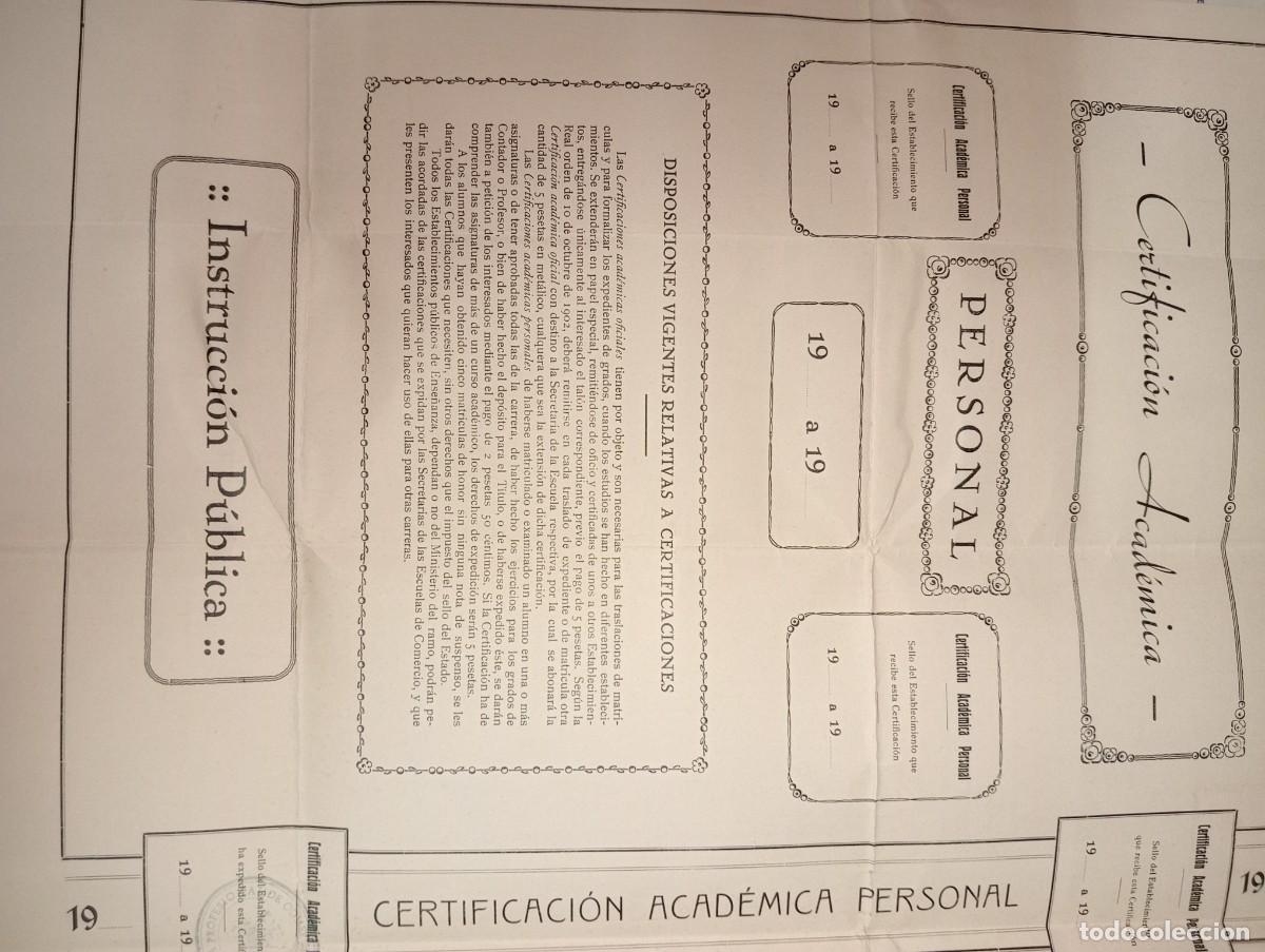 Documentos antiguos: Documento universitario Santander - Foto 5