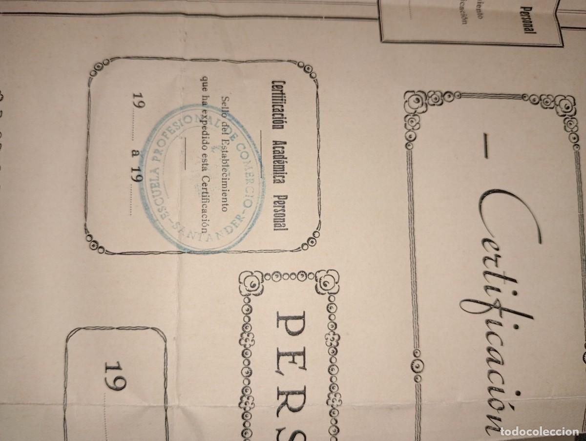 Documentos antiguos: Documento universitario Santander - Foto 6