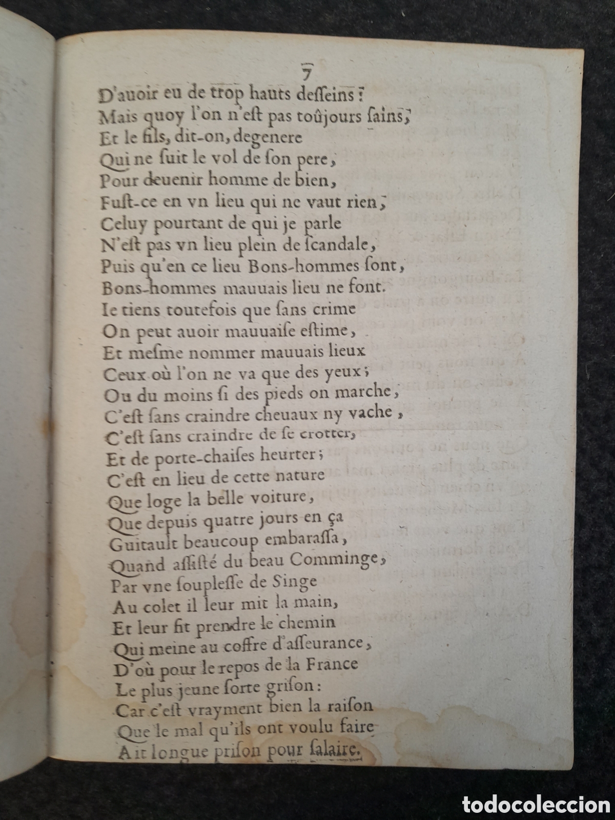 Documentos antiguos: DOC-466. LE REVERS DU PRINCE DE COND&Eacute; EN VERS BURLESQUES. - Foto 4