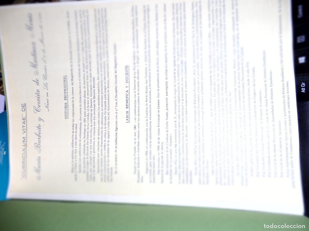 Documentos antiguos: CURRICULUM VITAE DE MARIA BARBEITO Y CERVI&Ntilde;O DE MARTINEZ MORAS - Foto 2