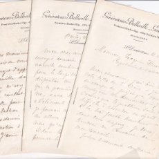Documentos antiguos: CORRESPONDENCIA DELAUNAY BELLEVILLE Y JOAQUÍN BUSTAMENTE. CALDERA TORPEDERO RIGEL, 1892-93