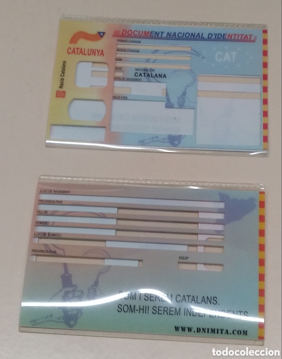 Documentos antiguos: Funda carnet de identidad Catalunya