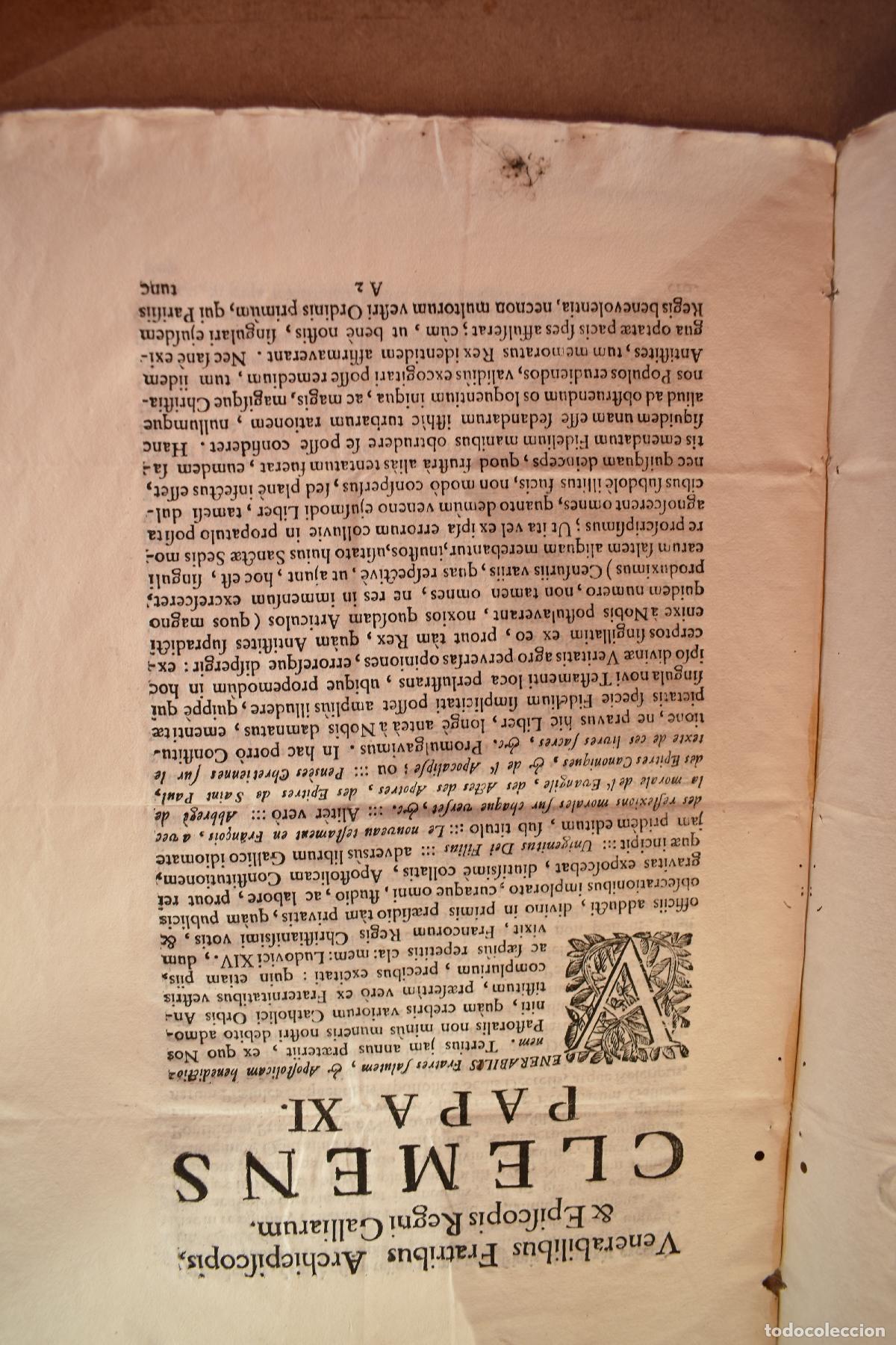 Documentos antiguos: Documento religioso impreso en Lat&iacute;n en 1716. 6 p&aacute;ginas. - Foto 2