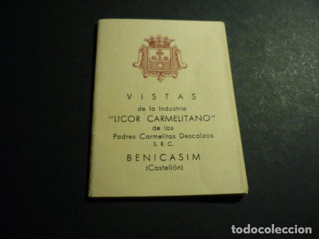Documentos antiguos: BENICASIM CASTELLON INDUSTRIA LICOR CARMELITANO VISTAS TIRA DESPLEGABLE