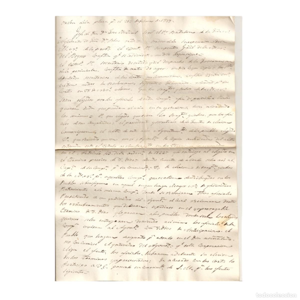 Documentos antiguos: DOCUMENTOS RELATIVOS A LA MILICIA DE MALAGA - 1818 - Foto 3