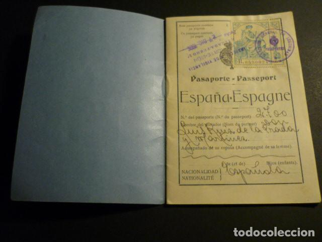 Documentos antiguos: PASAPORTE 1925 DEL ALCALDE DE VERGARA GUIPUZCOA - Foto 2