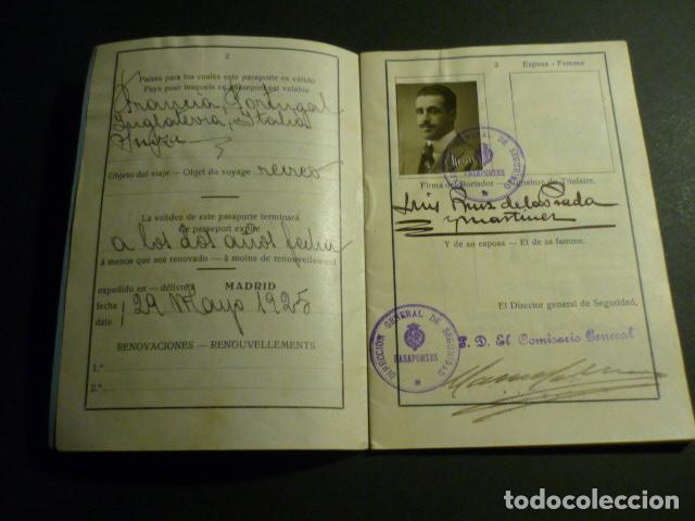 Documentos antiguos: PASAPORTE 1925 DEL ALCALDE DE VERGARA GUIPUZCOA - Foto 3