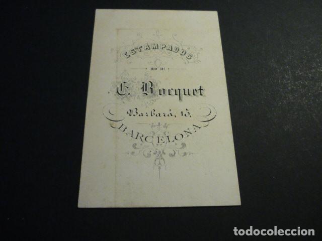 Documents Anciens: BARCELONA ESTAMPADOS E. BOCQUET TARJETA PUBLICITARIA SIGLO XIX